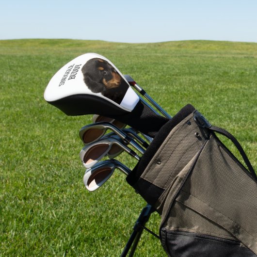 rottweiler knuffel buddy puppy golfheadcover (Insitu)