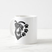 Rottweiler Koffiemok (Voorkant links)