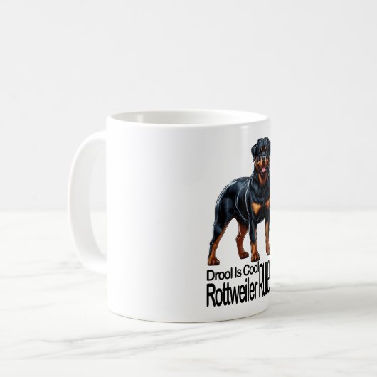 Rottweiler Koffiemok (Voorkant links)