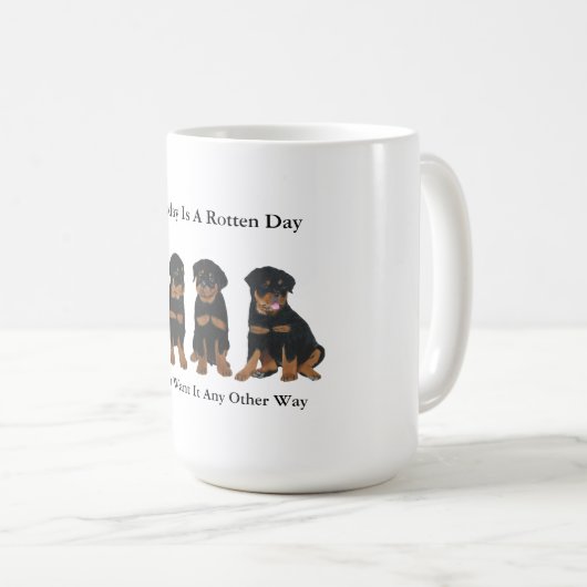 Rottweiler Koffiemok (Voorkant rechts)