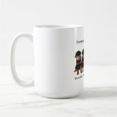 Rottweiler Koffiemok (Links)