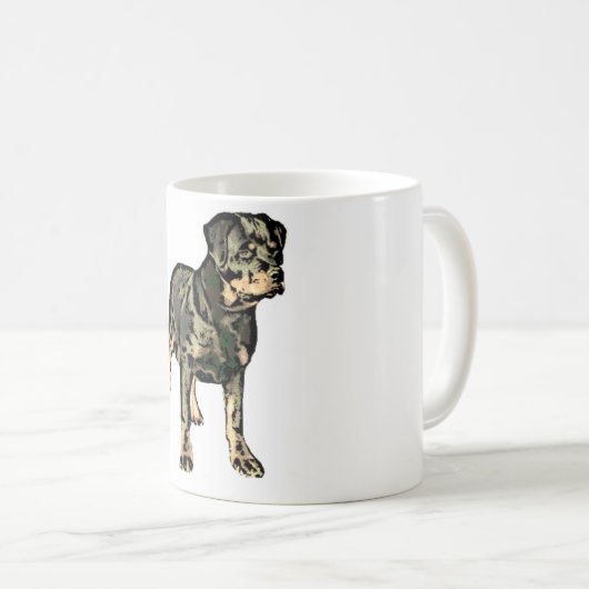 Rottweiler Koffiemok (Voorkant rechts)