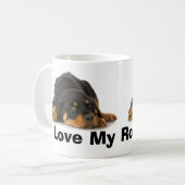 Rottweiler Koffiemok (Voorkant links)