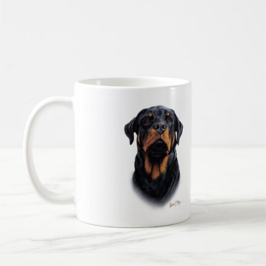 Rottweiler Koffiemok (Links)