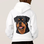 Rottweiler Kopportret (Achterkant)
