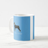 Rottweiler krijgt snel een goed ontwerp koffiemok (Voorkant links)