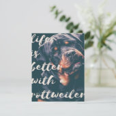 Rottweiler kunst kaart (Staand voorkant)