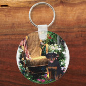 Rottweiler Kunstcadeaus Sleutelhanger (Voorkant)