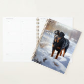 Rottweiler Laat het sneeuwen Kerstmis Planner (Display)