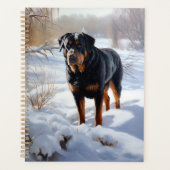 Rottweiler Laat het sneeuwen Kerstmis Planner (Voorkant)
