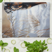 Rottweiler Laat het sneeuwen Kerstmis Theedoek (Gevouwen)