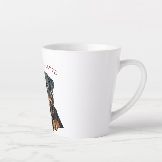Rottweiler Latte Latte Mok (Rechts)