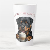 Rottweiler Latte Latte Mok (Voorkant)