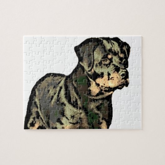 Rottweiler Legpuzzel (Horizontaal)