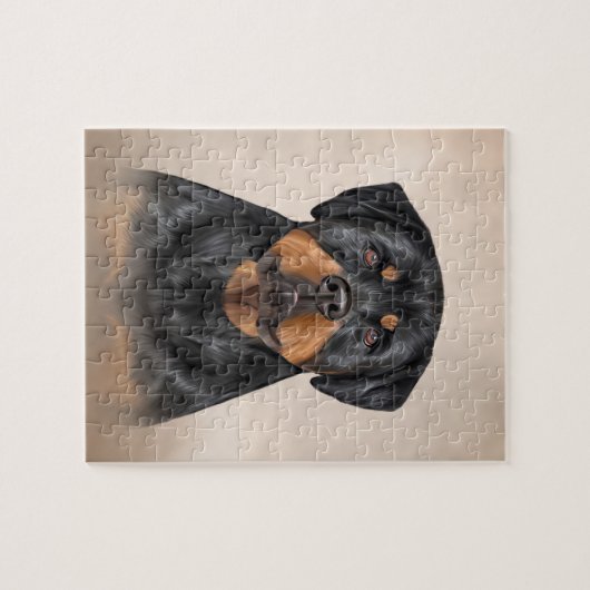 Rottweiler Legpuzzel (Horizontaal)