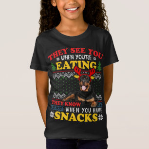 Rottweiler Lelijke Kerst Hoodie Hondenliefhebber X T-shirt