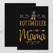 Rottweiler liefde mama feestdagenkaart (Voorkant / Achterkant)
