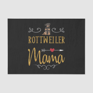 Rottweiler liefde mama tissuepapier