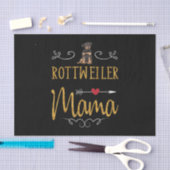 Rottweiler liefde mama tissuepapier (Craft)