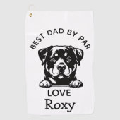 Rottweiler-liefhebber  golfhanddoek (Voorkant)
