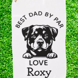 Rottweiler-liefhebber golfhanddoek