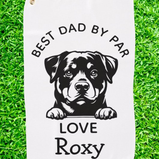 Rottweiler-liefhebber  golfhanddoek