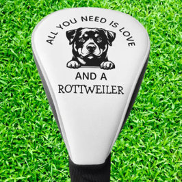 Rottweiler-liefhebbers golfen golfheadcover