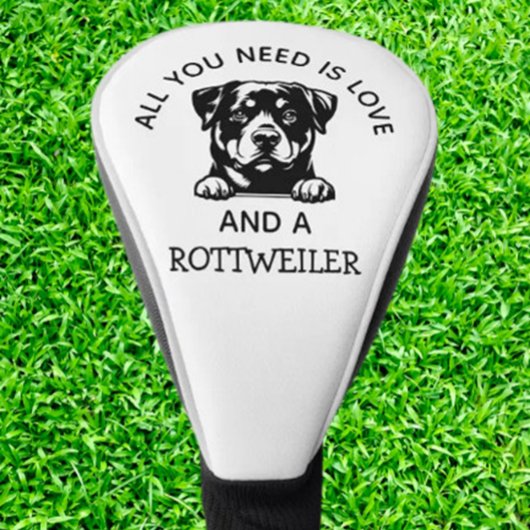 Rottweiler-liefhebbers golfen golfheadcover