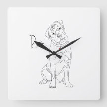 Rottweiler Lijntekening met Naam