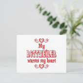 ROTTWEILER Love Briefkaart (Staand voorkant)