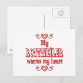 ROTTWEILER Love Briefkaart (Voorkant / Achterkant)