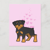 Rottweiler Love Briefkaart (Voorkant)