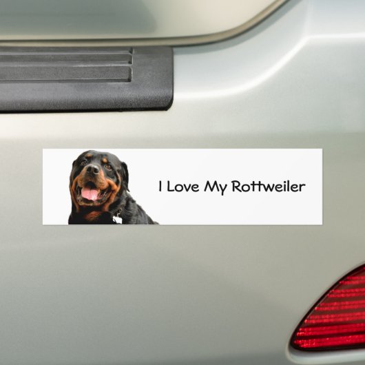 Rottweiler Love Bumpersticker (Op auto)