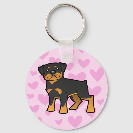 Rottweiler Love Sleutelhanger (Voorkant)