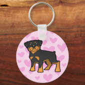 Rottweiler Love Sleutelhanger (Voorkant)