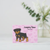 Rottweiler Love Visitekaartje (Staand voorkant)