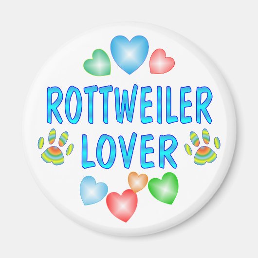 ROTTWEILER LOVER MAGNEET (Voorkant)
