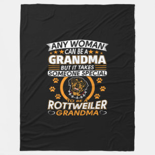 Rottweiler lover oma beste cadeau idee rottweiler fleece deken