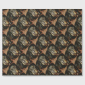 Rottweiler Lover Pet Portret Cadeaupapier (Vlak)