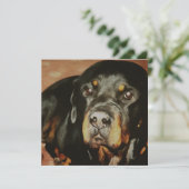 Rottweiler Lover Pet Portret Kaart (Staand voorkant)
