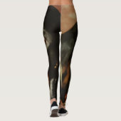 Rottweiler Lover Pet Portret Leggings (Achterkant)