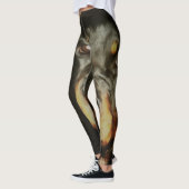 Rottweiler Lover Pet Portret Leggings (Links)