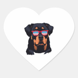 Rottweiler Lovers Gifts Hart Sticker
