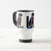 Rottweiler Lovers Gifts Reisbeker (Voorkant links)