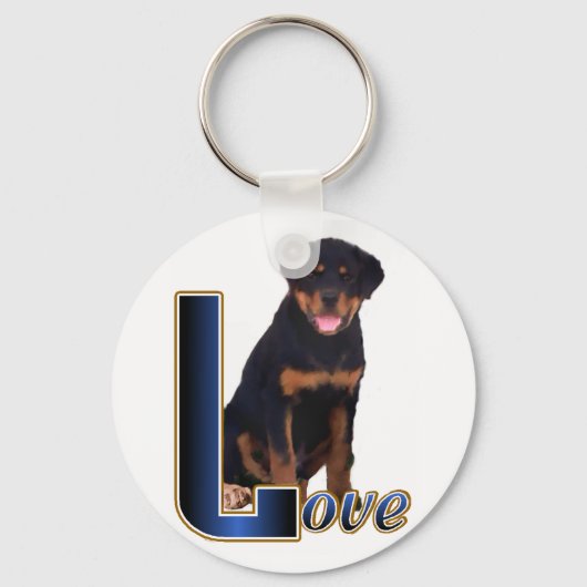 Rottweiler Lovers Gifts Sleutelhanger (Voorkant)