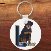 Rottweiler Lovers Gifts Sleutelhanger (Voorkant)