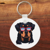Rottweiler Lovers Gifts Sleutelhanger (Voorkant)