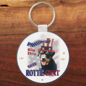 Rottweiler Lovers Gifts Sleutelhanger (Voorkant)