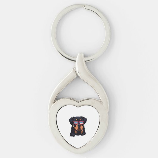 Rottweiler Lovers Gifts Sleutelhanger (Voorkant)