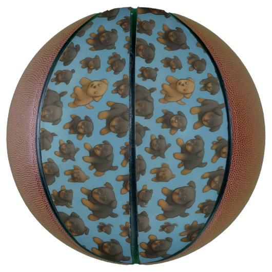 Rottweiler Madness Basketbal (Verticaal)